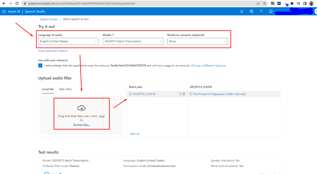 How to translate audio into text with "Speech-to-Text" by Microsoft Azure, image 11