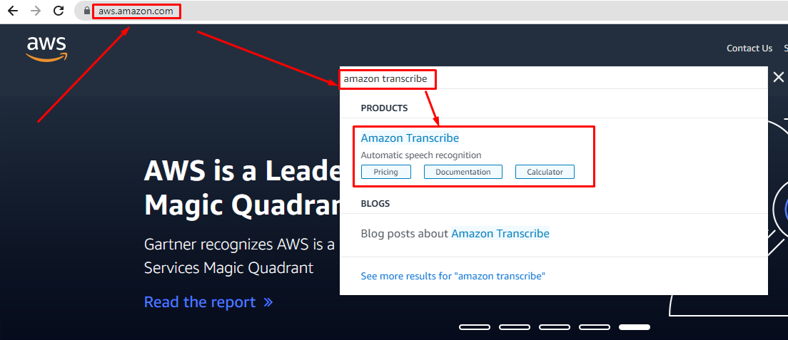 translate audio into text with Amazon “AWS Transcribe”, image 1
