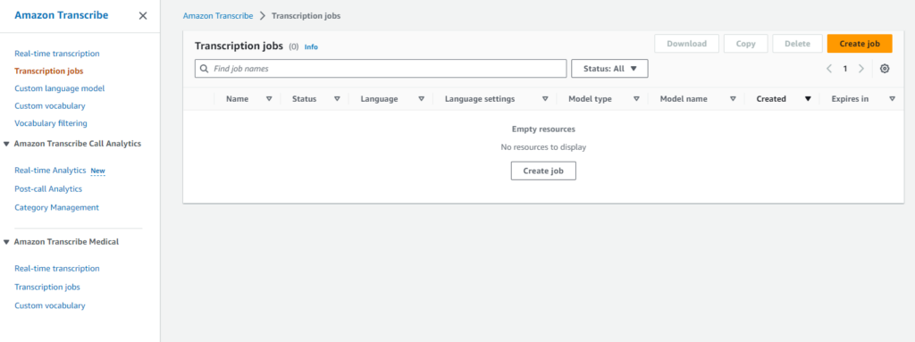translate audio into text with Amazon “AWS Transcribe”, image 3