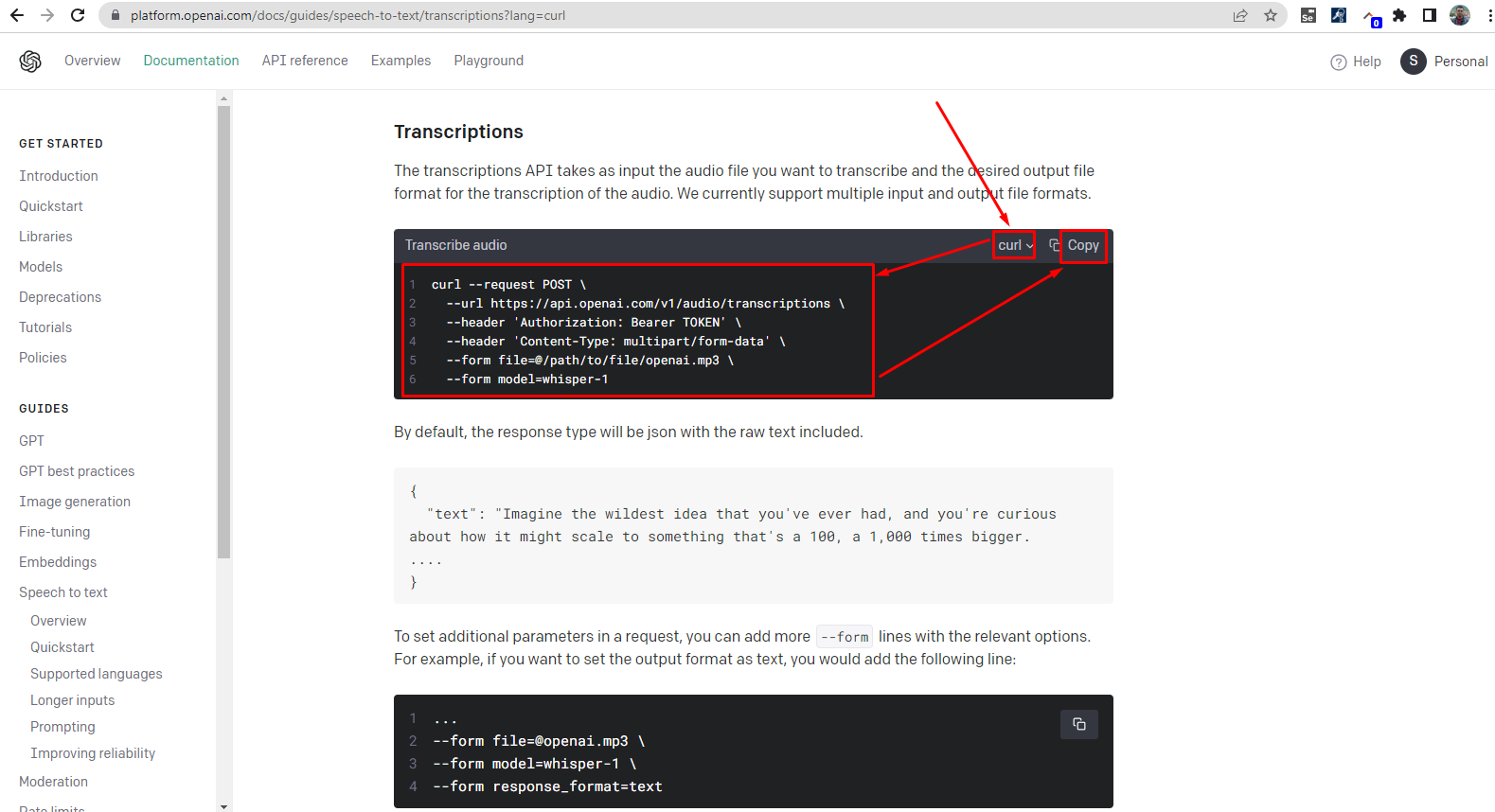 How to transcribe audio into text with the “Text to Speech” Whisper model by OpenAI