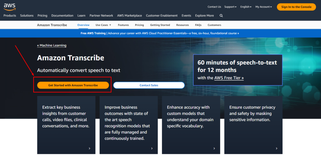 translate audio into text with Amazon “AWS Transcribe”, image 2