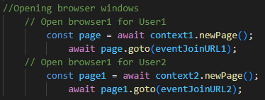 Opening browser windows
